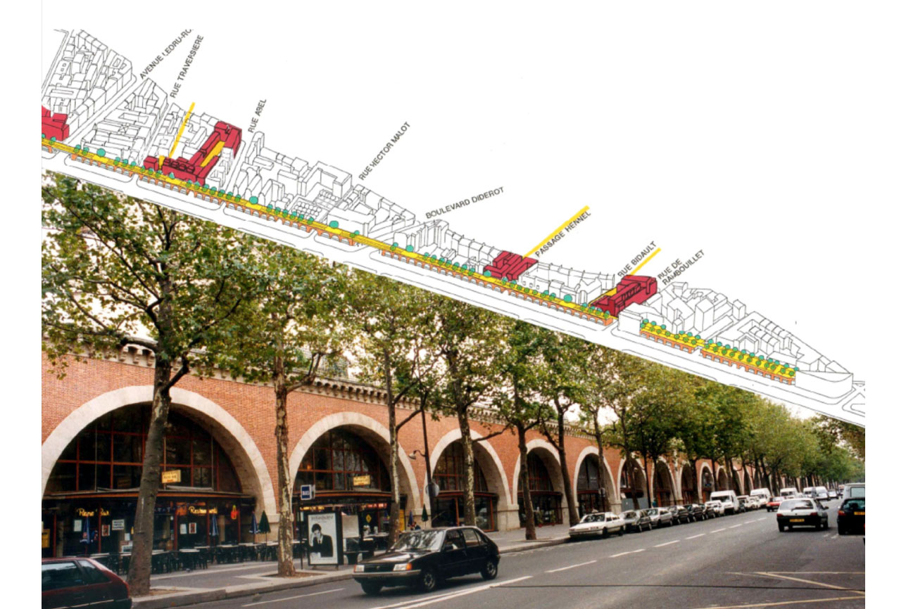 Projet urbanisme Promenade Plantée 1 par Atelier JS Tabet